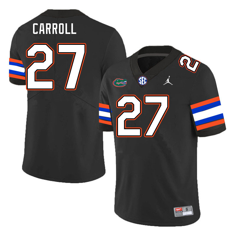 Men #27 Cam Carroll Florida Gators College Football Jerseys Stitched-Black